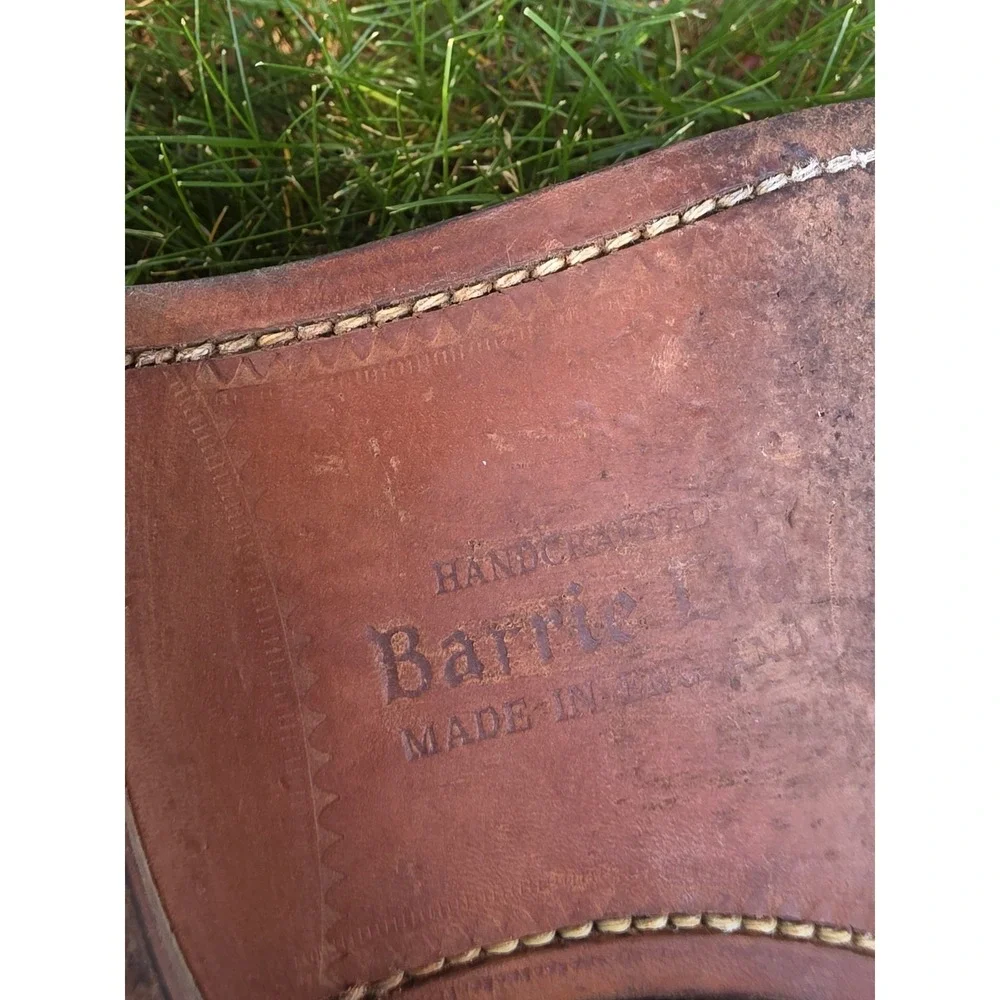 Size 9 -VTG Barrie LTD Booters Brown Leather Shoes Handcrafted In ENGLAND UK 8
